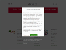 Tablet Screenshot of dexam.co.uk